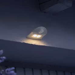 OSRAM udendørs LED-væglampe DOORLED DOWN sølv Sensor Batteri