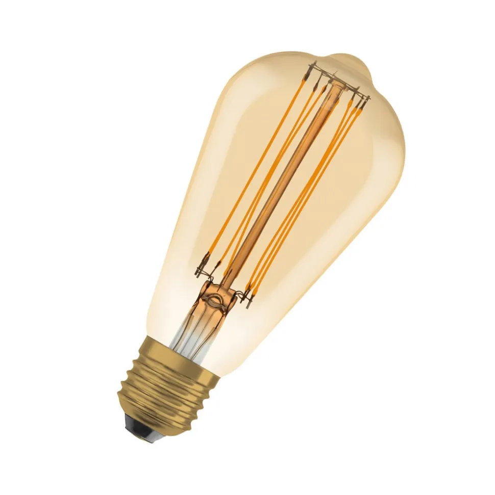 OSRAM Vintage 1906 E27 8,8 W LED ST64 822 guld dim