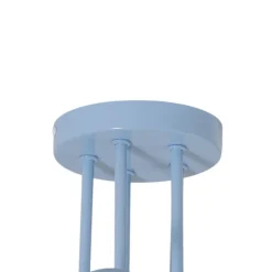 Oxford loftlampe, lyseblå, Ø 47 cm, metal, 5 lyskilder