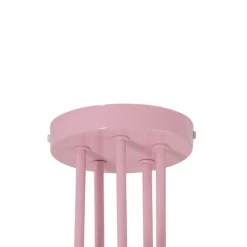 Oxford loftlampe, lyserød, Ø 47 cm, metal, 5 lyskilder