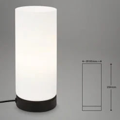 Paipa bordlampe, sort