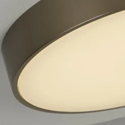 Palma LED-loftlampe, bronzefarvet, Ø 25 cm, stål/akryl