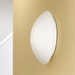 Pandora loftslampe, Ø 30 cm, glas, hvid