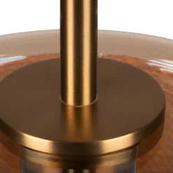 Pantilo Rope 19 hængelampe, brun/amber/guld, glas, Ø 19 cm