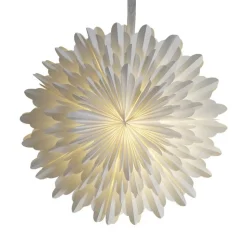 Papirstjerne Snow, Ø 50 cm, hvid, 3-lags, papir