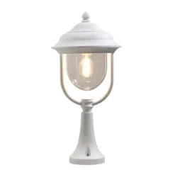 Parma sokkellampe, hvid