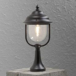 Parma sokkellampe, sort