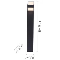 Paul Neuhaus Cara LED-gadelampe, up/down