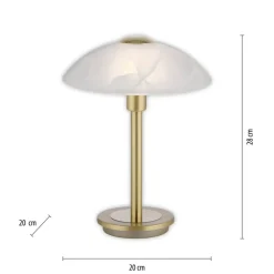 Paul Neuhaus Enova bordlampe, mat messing