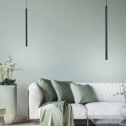 Paul Neuhaus Flute LED-hængelampe 1 lyskilde sort