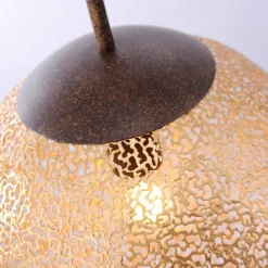 Paul Neuhaus Greta hængelampe, Ø 30 cm, guldfarvet, metal