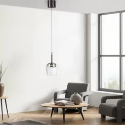 Paul Neuhaus Hængelampe Q-Kon sølvfarvet Ø 21 cm