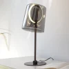 Paul Neuhaus LED-bordlampe Zula, røggrå, højde 42 cm