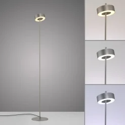 Paul Neuhaus LED-gulvlampe Q-Rotate aluminium 140 cm