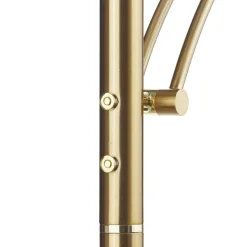 Paul Neuhaus LED-gulvlampe Alfred, messingfarvet, dæmpbar