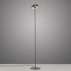 Paul Neuhaus LED-gulvlampe Q-Rotate mørkebrun 140 cm