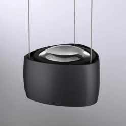 Paul Neuhaus LED-pendellampe Q-Stretto, sort, Ø 14,5 cm