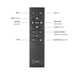 Paul Neuhaus LED-pendellampe Q-Stretto, sort, Ø 14,5 cm