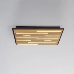 Paul Neuhaus Loftlampe Q-Acoustic træ 62 x 62 cm