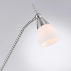 Paul Neuhaus Pino gulvlampe, sølv, 163 cm, dæmpbar, G9