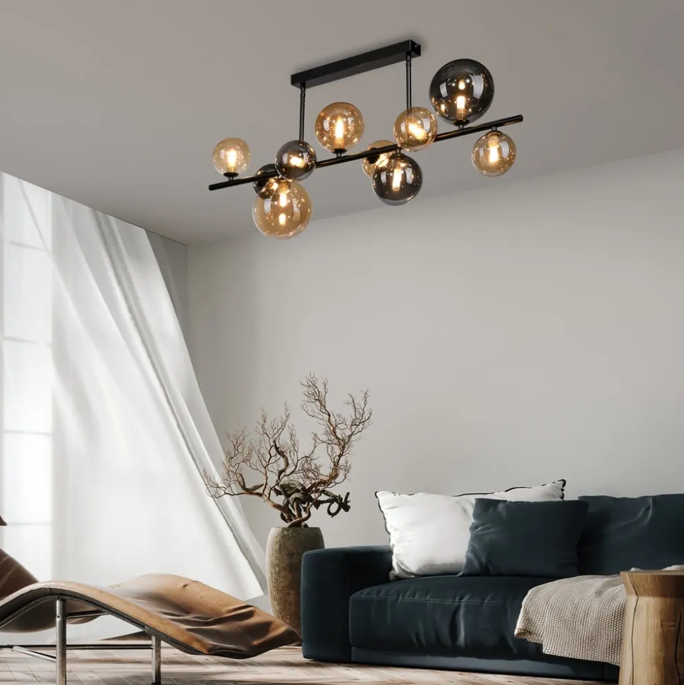 Paul Neuhaus Popsicle loftlampe, glas, 85 cm lang, G9