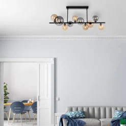 Paul Neuhaus Popsicle loftlampe, glas, 85 cm lang, G9