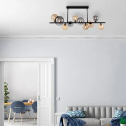 Paul Neuhaus Popsicle loftlampe, glas, 85 cm lang, G9