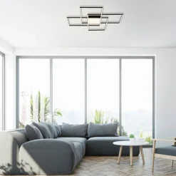 Paul Neuhaus Q-ASMIN LED-loftlampe, 80 x 80 cm