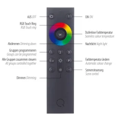 Paul Neuhaus Q-ASMIN LED-loftlampe, 80 x 80 cm