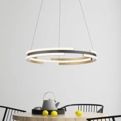 Paul Neuhaus Q-Beluga LED-hængelampe, messing