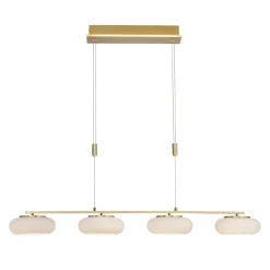 Paul Neuhaus Q-ETIENNE LED-hængelampe 4 lk messing