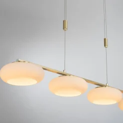 Paul Neuhaus Q-ETIENNE LED-hængelampe 4 lk messing