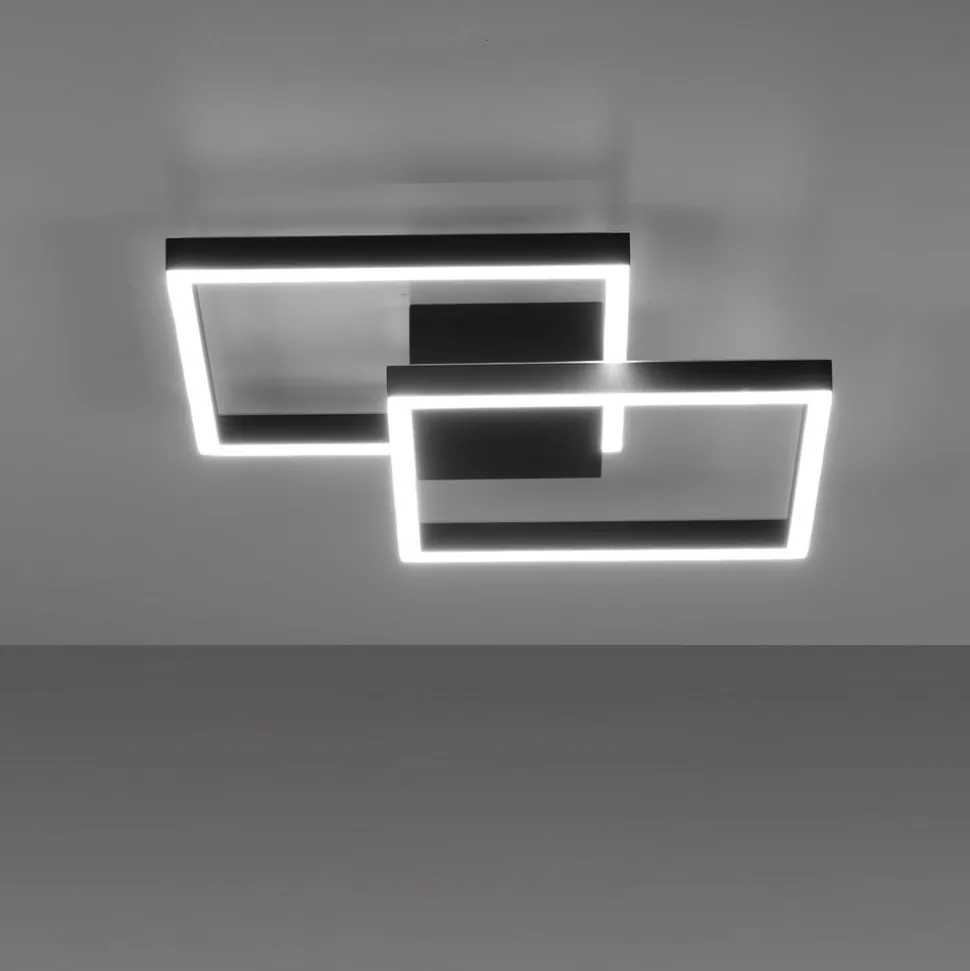 Paul Neuhaus Q-MARKO LED-loftlampe, 2 lk, kantet