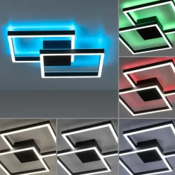 Paul Neuhaus Q-MARKO LED-loftlampe, 2 lk, kantet