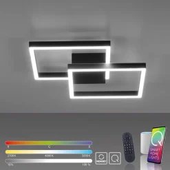 Paul Neuhaus Q-MARKO LED-loftlampe, 2 lk, kantet