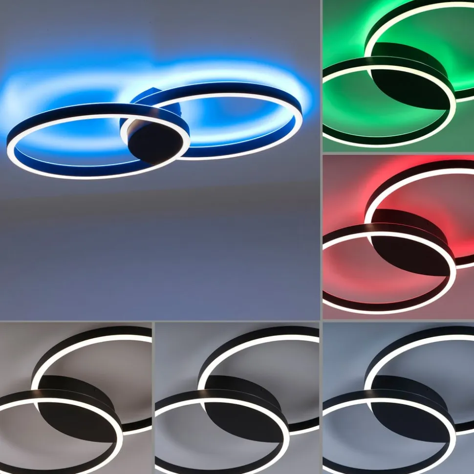 Paul Neuhaus Q-MARKO LED-loftlampe, 2 lk, rund