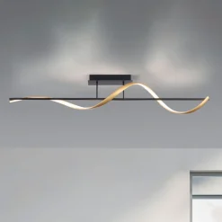 Paul Neuhaus Q-Swing loftlampe antracit/messing