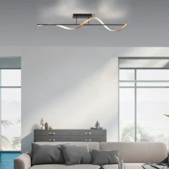 Paul Neuhaus Q-Swing loftlampe antracit/messing