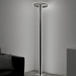 Paul Neuhaus Q-Vito LED-gulvlampe, lige med ring