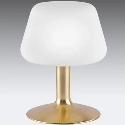 Paul Neuhaus Till bordlampe, messingfarvet, glas, dæmpbar