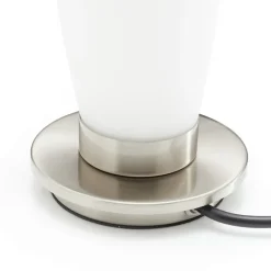 Paul Neuhaus Tyra bordlampe, glas, Ø 10 cm, dæmpbar, G9