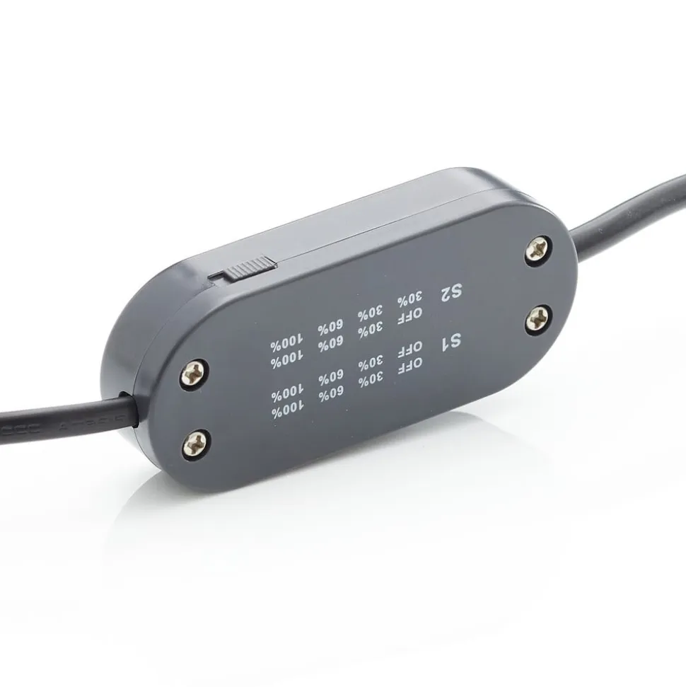 Paul Neuhaus Tyra bordlampe, glas, Ø 10 cm, dæmpbar, G9