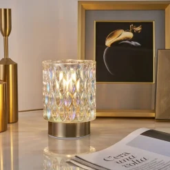 Pauleen Clear Glamour dekolampe i glas, batteri