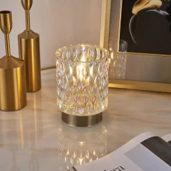 Pauleen Clear Glamour dekolampe i glas, batteri