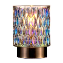 Pauleen Clear Glamour dekolampe i glas, batteri