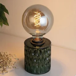 Pauleen Crystal Magic bordlampe af grønt glas