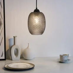 Pauleen Gleaming Glamour hængelampe af røgfarvet glas