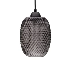 Pauleen Gleaming Glamour hængelampe af røgfarvet glas