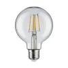 Pauleen LED-filamentpære G80 E27 4,8 W klar 2.700 K