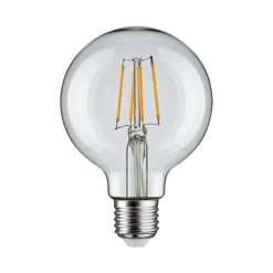 Pauleen LED-filamentpære G80 E27 4,8 W klar 2.700 K